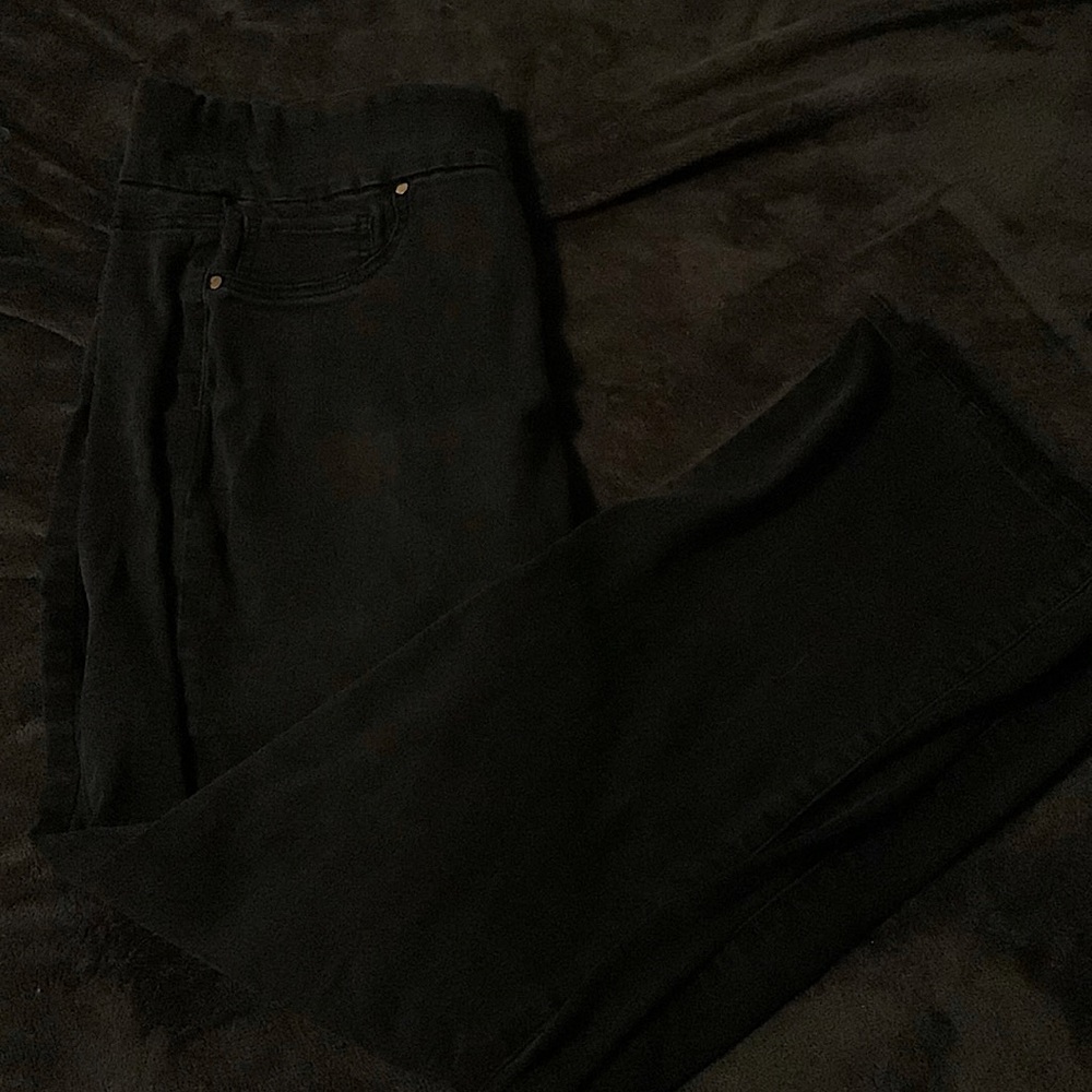 Black pull on pants